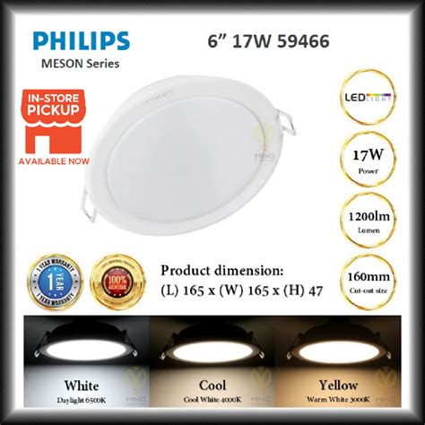 Philips Meson Led Downlight Round W W W