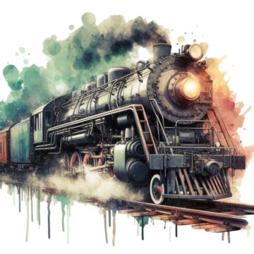 Black Train On Track PNG Transparent Images Free Download | Vector Files | Pngtree