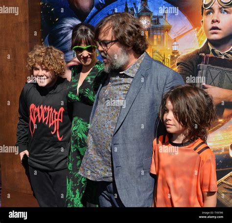 Cast Member Jack Black And His Wife Tanya Haden And His Sons Samuel Jason Black L And Thomas