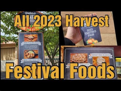 All 2023 Dollywood Harvest Festival Tasting Pass Food Options YouTube