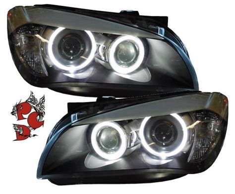 Led Angel Eyes Scheinwerfer F R Bmw X E Schwarz