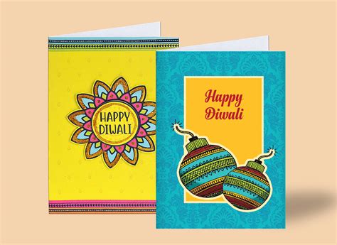 Hand Drawn Illustration Diwali Card Designs on Behance