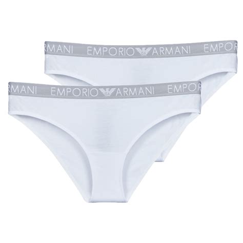 Emporio Armani Bi Pack Brazilian Brief Pack X Blanc Livraison