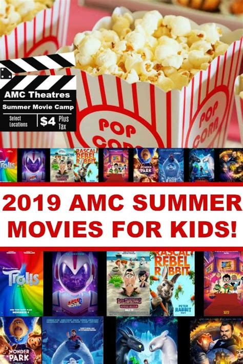 2019 Amc Theatre Summer Movies Deal For Kids 4 Movie Snack Pack