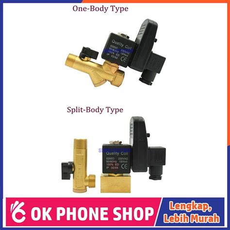 Jual Electric Solenoid Timer Auto Water Valve Keran Kran Air Otomatis