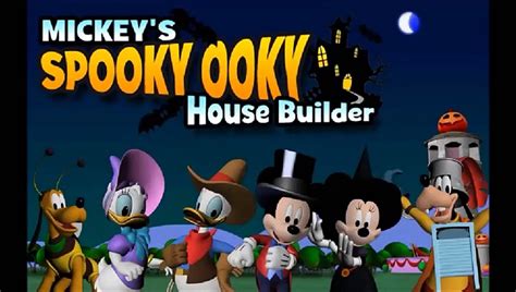 Mickeys Spooky Ooky House Builder Disney Jr Games Mickey Mouse