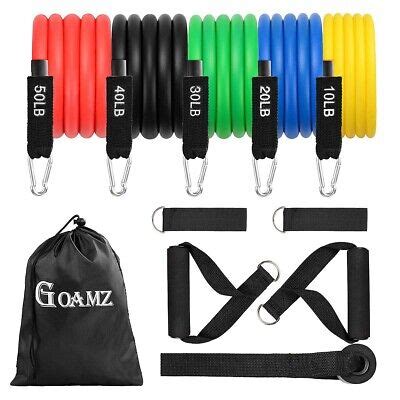 Pack Resistance Bands Set Exercise Portable Home Workouts Strength