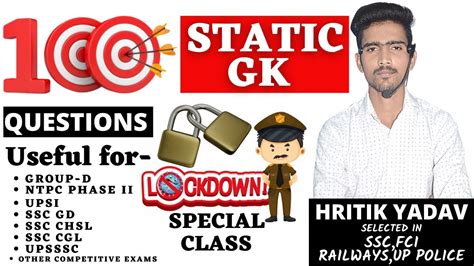 STATIC GKTOP 100 QUESTIONS FOR UPSI SSC GD RAILWAY GROUP D AND NTPC