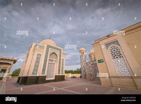 June Samarkand Uzbekistan Buildings Of The Memorial Complex