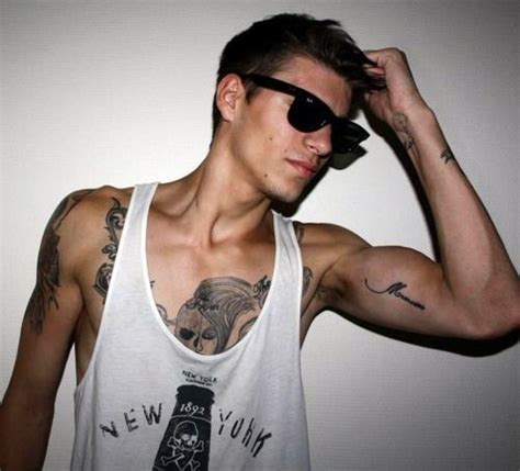 Love that small tattoo (bicep),I'd get the tattoo and want to keep the guy as well | Bicep ...