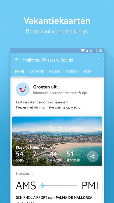 TUI Nederland Je Complete Vakantie In Een App Android Apps On