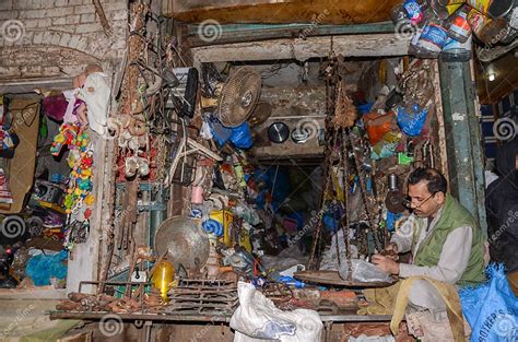 Portrait Of A Junkman In The Famous Food Street Lahore Pakistan