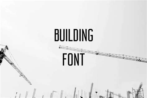 Building Font Free Download