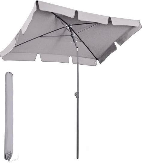 Parasol Sekey jasny szary melanż 200 x 125 cm 39921357 Cena Opinie