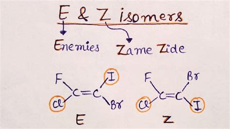 E And Z Configuration In Organic Chemistry With Tips And Tricks Youtube