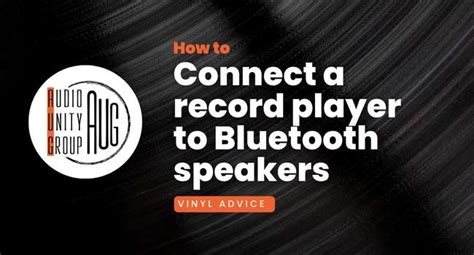 Guide On How to connect record player to Bluetooth speakers