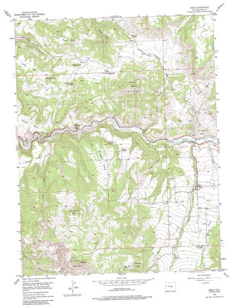 Mesa Topographic Map Co Usgs Topo Quad 39108b2