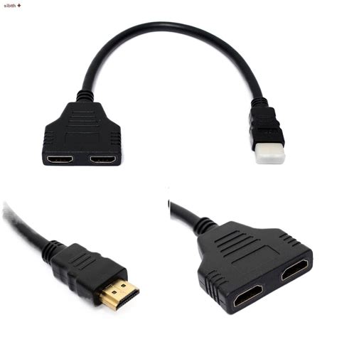 จดประเทศไทยสาย Y hdmi splitter 1 ออก 2 จอ full hd 1080p sibtthoshop2