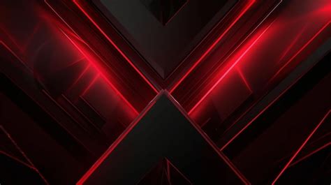 Premium Photo | Abstract futuristic black and red gaming background