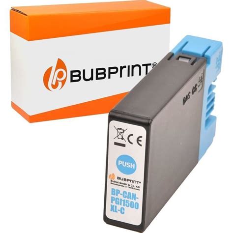 Bubprint Cartouches D Imprimante Compatible Avec Canon Pgi Cyan