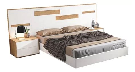 Cama Doble Moderna En Madera Lacado Y Blanco Ref Laya En Venta En