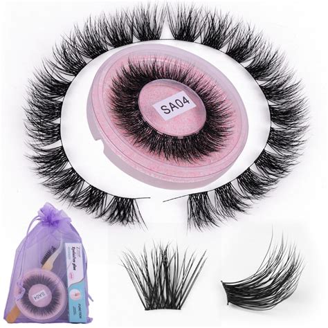 Ceimmol DIY False Eyelashes In Natural Thick And European And American