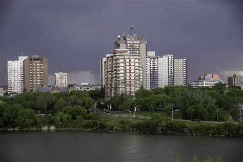 Close-up towers of the skyline of Saskatoon image - Free stock photo ...