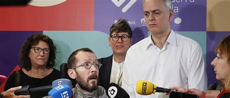 Elecciones autonómicas Valencia Echenique está contento con el apoyo