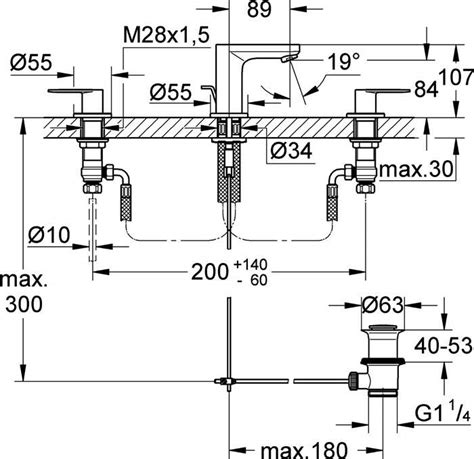 Grohe L Wt Batterie Eurosmart Cosmopol Dn Chr