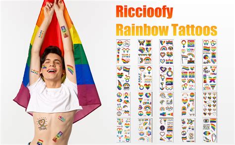 Amazon 200 Pcs Pride Tattoos Gay Pride Tattoos 20 Sheets Pride