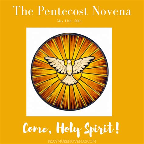 Answered Prayers From The Pentecost Novena 2019 Novena Prayers