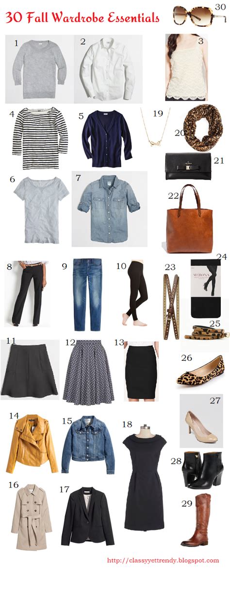 30 Fall Wardrobe Essentials Classy Yet Trendy