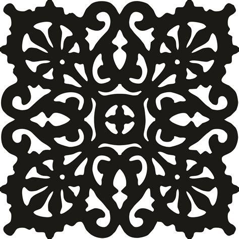 Room Divider Seamless Floral Lattice Stencil Panel For Laser Cut Free