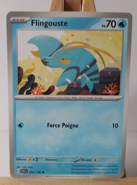 CARTE POKÉMON FLINGOUSTE 049 198 ECARLATE ET violet SV1 Officielle NSB