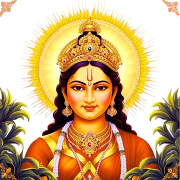 Diosa Hind Devi Maa Durga Cara Roja Png Dibujos Hind Devi Cara De