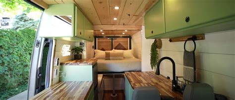 Luna Is A Cleverly Converted Sprinter Van Has Two Queen Size Beds And