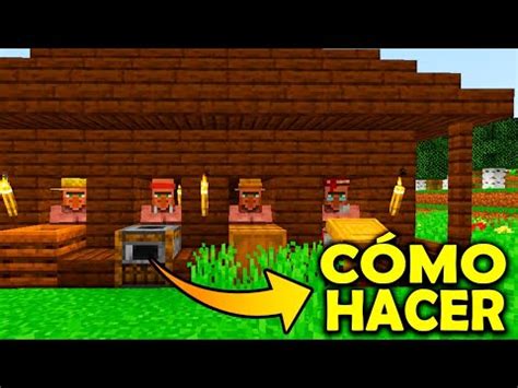 C Mo Hacer Una Zona De Comercio Con Aldeanos En Minecraft Youtube