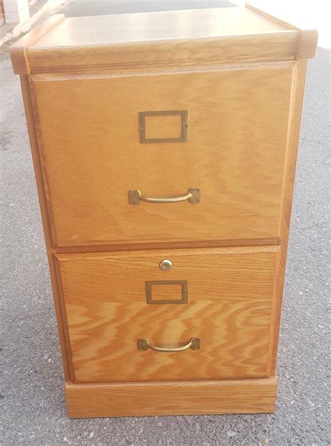 Vintage Two Drawer Oak Locking Filing Cabinet At 1stdibs Vintage 2 Drawer File Cabinet Oak