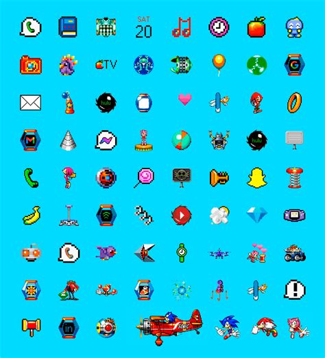 Sonic Advance App Icons Ios Android Custom Iphone App Icons