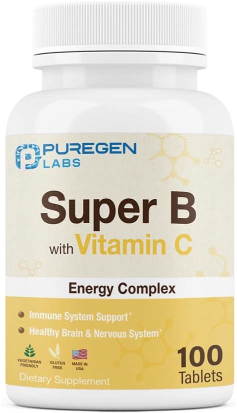 Amazon Puregen Labs Super B Energy Complex With Vitamin C Immune