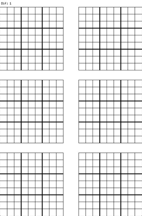 Sudoku Blank Form Printable - Printable Forms Free Online