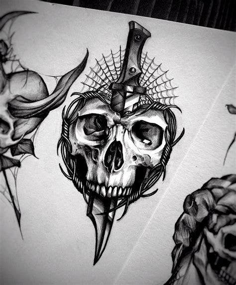 Pin by Dima Osipov on Черепа Skull tattoo design Skull tattoos Dark