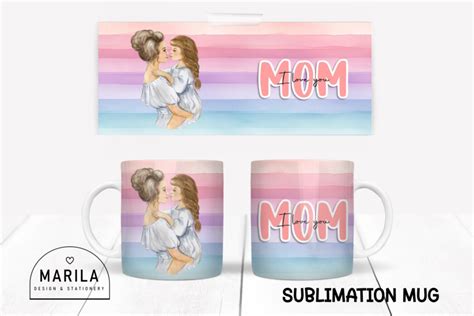 I Love You Mom Mug Wrap Design 11 Graphic By Marila Designs · Creative