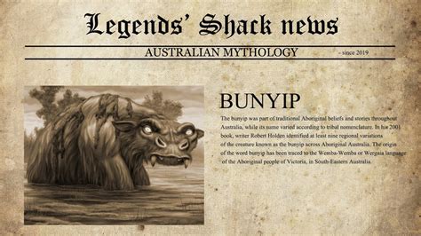 AUSTRALIAN MYTHOLOGY THE BUNYIP YouTube