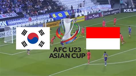 🔴 라이브 한국 U23 대 인도네시아 U23 Afc U23 아시안컵 2024 오늘 실시간으로 경기하세요 Youtube