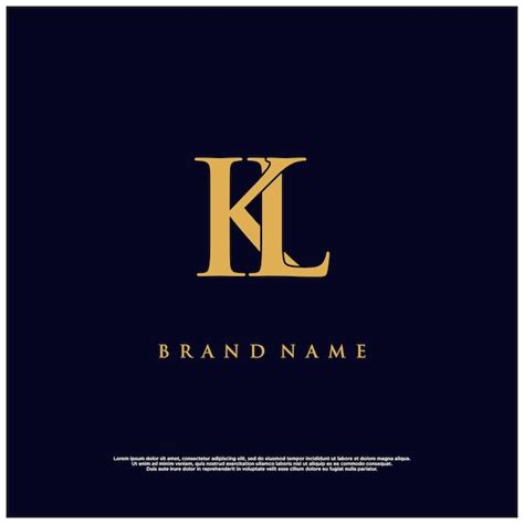 Premium Vector Luxury Modern Combination Kl Or Lk Abstract Vector Logo