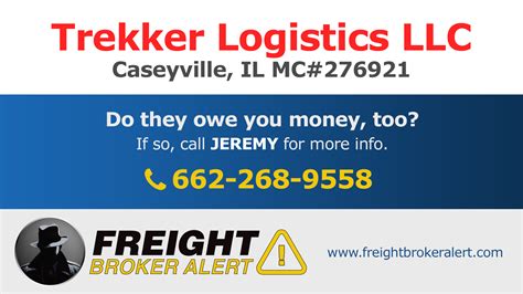 Trekker Logistics LLC - Freight Broker Alert