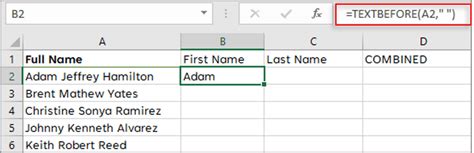 Hướng Dẫn How To Remove Middle Names In Excel Cách Bỏ Tên đệm Trong Excel