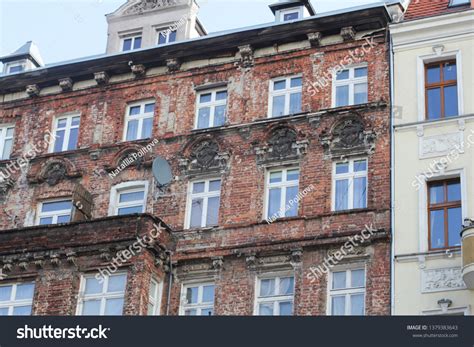 Vintage Architecture Classical Red Brick Facade Stock Photo 1379383643 ...