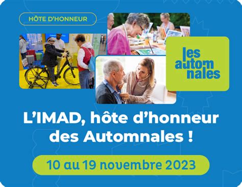 Venez rencontrer les pros du maintien à domicile aux Automnales imad